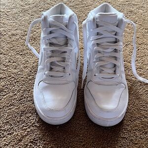 Nike All-White High-Top Sneakers